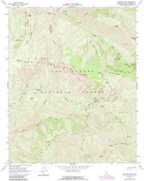 Big Pine Mountain topo map