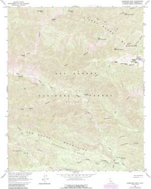 Hurricane Deck USGS topographic map 34119g7