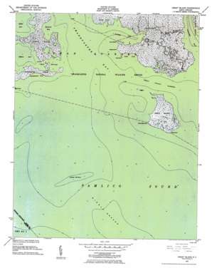 Great Island USGS topographic map 35076c3