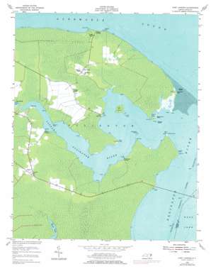 Fort Landing USGS topographic map 35076h1