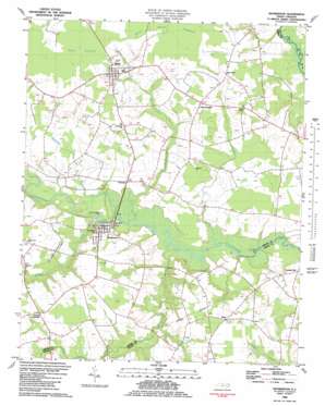 Hookerton USGS topographic map 35077d5