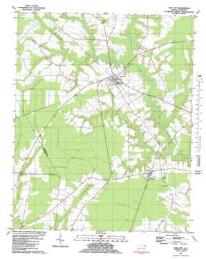 Oak City USGS topographic map 35077h3