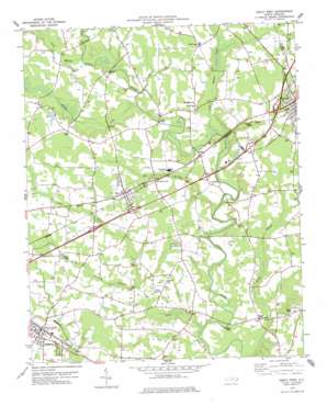 Kenly West topo map