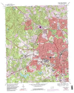 Raleigh West USGS topographic map 35078g6