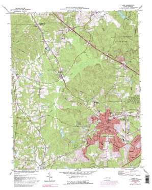 Cary topo map