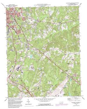 Southeast Durham USGS topographic map 35078h7