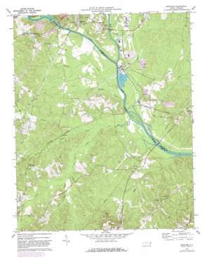 Moncure USGS topographic map 35079e1