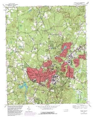 Chapel Hill topo map