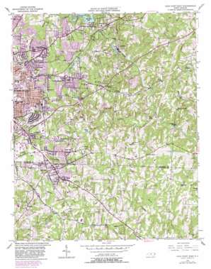 High Point East topo map