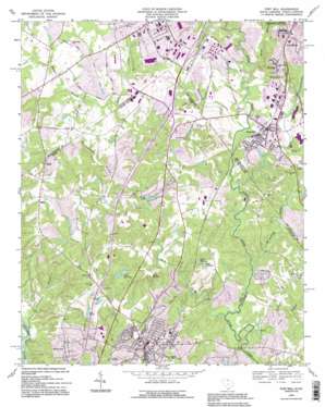 Fort Mill USGS topographic map 35080a8