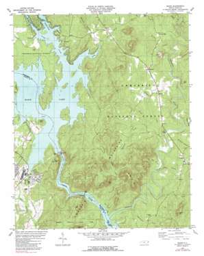 Badin USGS topographic map 35080d1