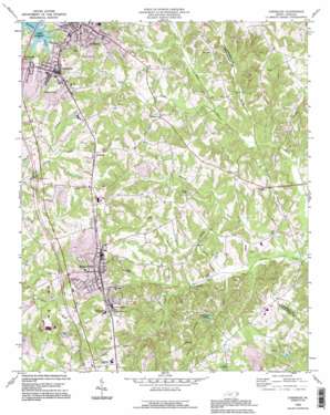 Cornelius USGS topographic map 35080d7