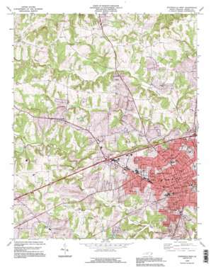 Statesville West USGS topographic map 35080g8