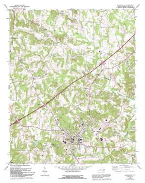 Mocksville USGS topographic map 35080h5