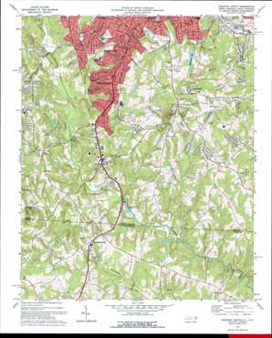 Gastonia South USGS topographic map 35081b2