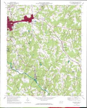 Lincolnton East USGS topographic map 35081d2