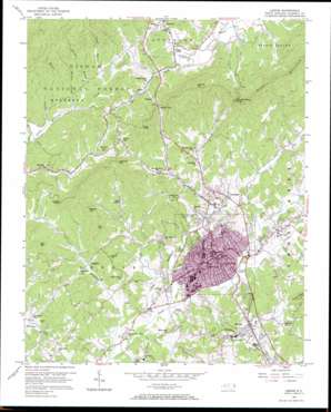 Lenoir USGS topographic map 35081h5