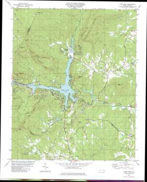 Lake Lure USGS topographic map 35082d2