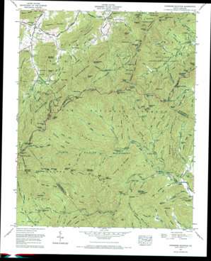 Dunsmore Mountain topo map