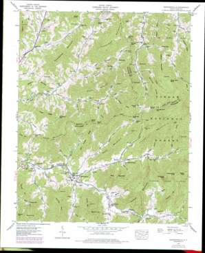 Barnardsville topo map