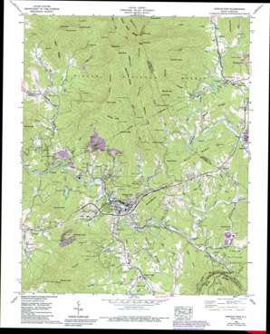 Spruce Pine topo map