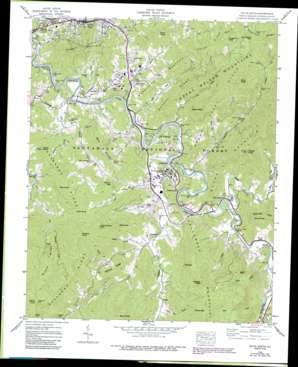 Sylva South topo map
