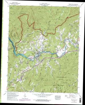 Bryson City USGS topographic map 35083d4