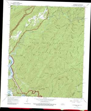 Calderwood topo map