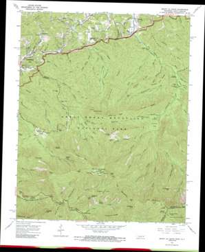 Mount Le Conte topo map