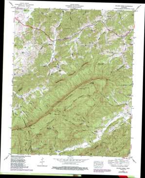 Walden Creek topo map