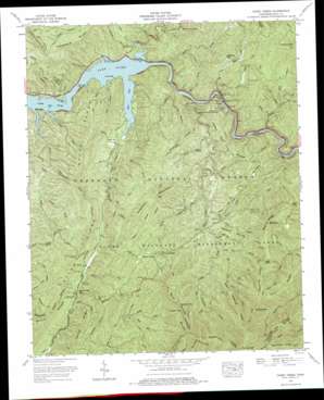 Caney Creek USGS topographic map 35084a5