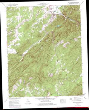 Tellico Plains USGS topographic map 35084c3