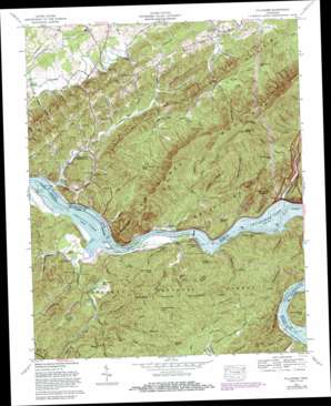 Watts Bar Lake USGS topographic map 35084e1