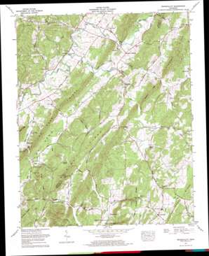 Tranquillity topo map