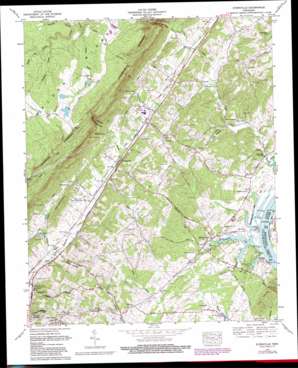 Evensville USGS topographic map 35084e8