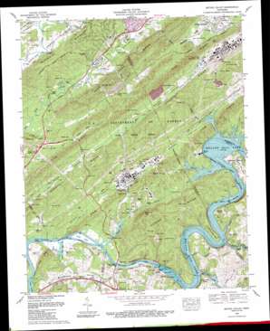 Elverton USGS topographic map 35084h3