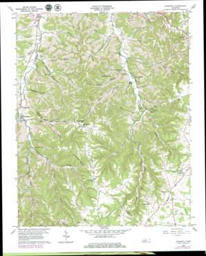 Gassaway topo map