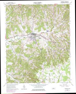 Hollow Springs USGS topographic map 35086g1