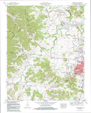 Leipers Fork topo map