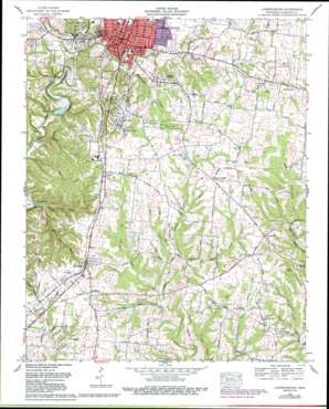 Lawrenceburg USGS topographic map 35087b3