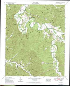Leatherwood topo map