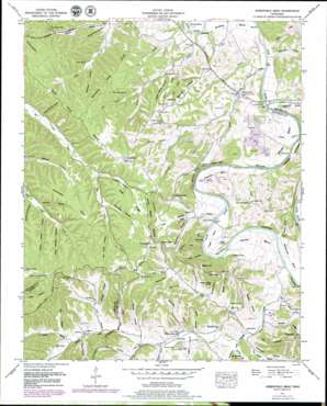 Greenfield Bend topo map
