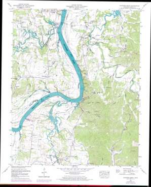 Hookers Bend topo map