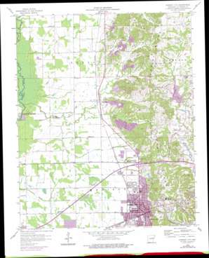 Forrest City topo map