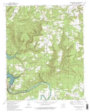Greers Ferry Dam topo map