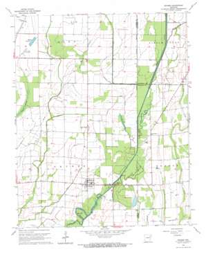 Grubbs USGS topographic map 35091f1