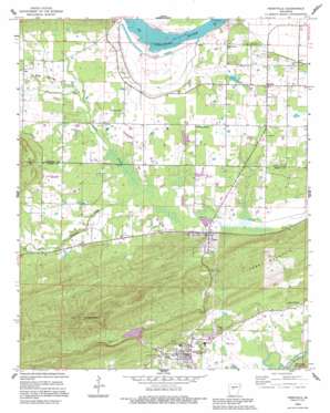 Perryville topo map