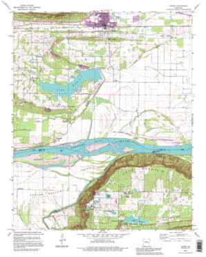 Atkins USGS topographic map 35092b8