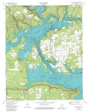 Greers Ferry topo map