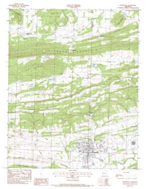 Booneville USGS topographic map 35093b8